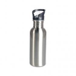 Aluminiowa butla 600 ml z ustnikiem srebrna